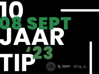 10 jaar TIP feest save the date 8 september bij zwartwit Gent