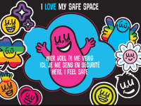 I love my safe space illustratie